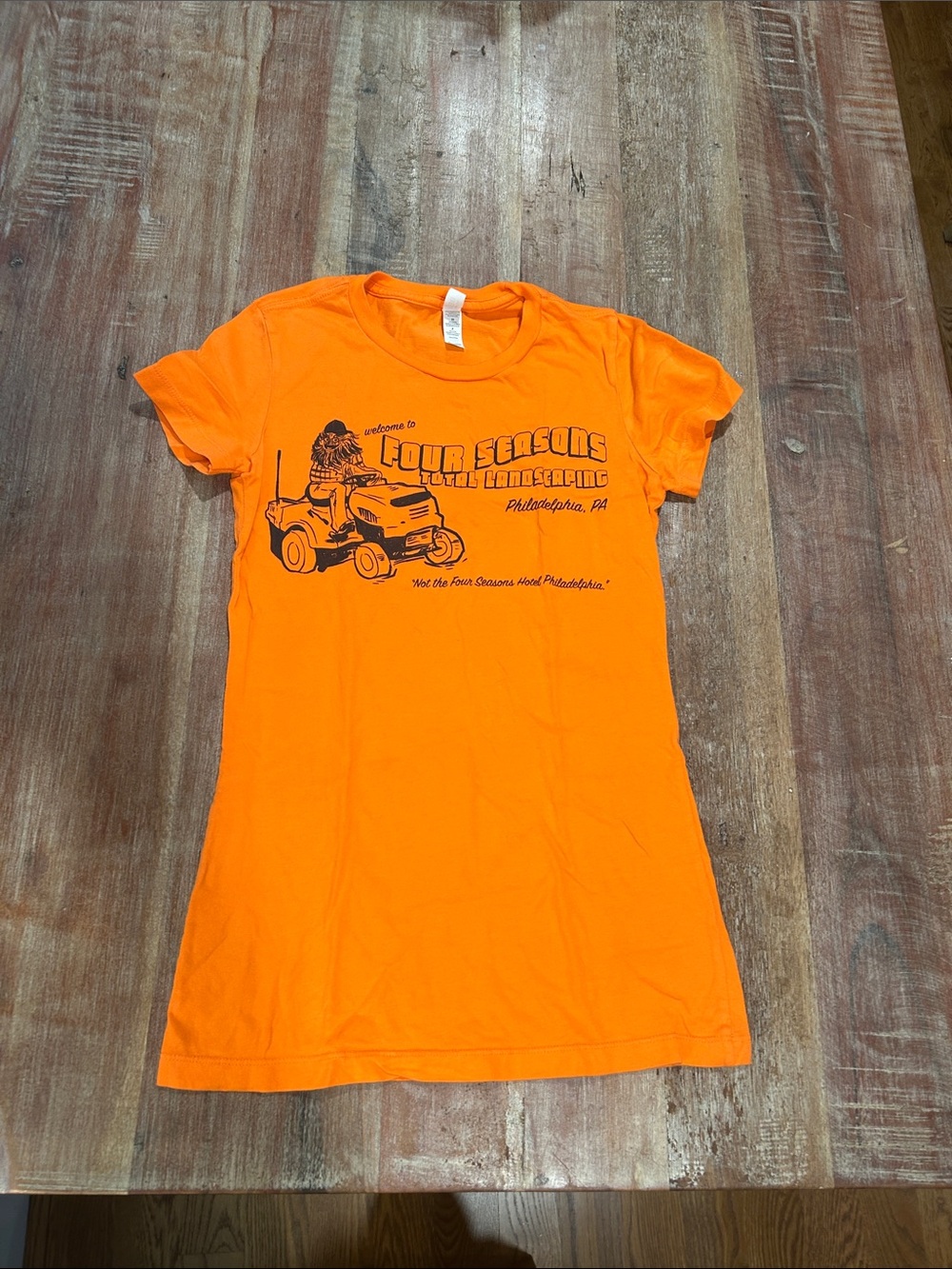 Bella Canvas Orange Cotton Short Sleeve Tee from Four Seasons Total Landscaping